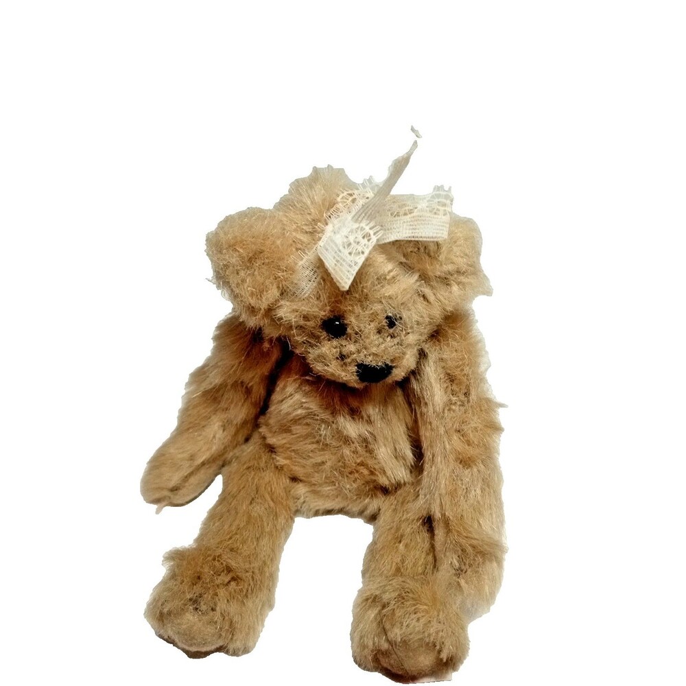 1998 Ganz Mary Holstad  Cottage Collectibles Jointed Bear Mohair Like 6"